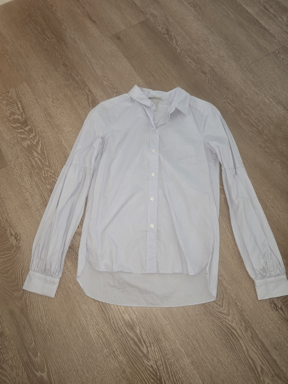 H&M Pale Blue Women's Button-Up Blouse New Without Tags